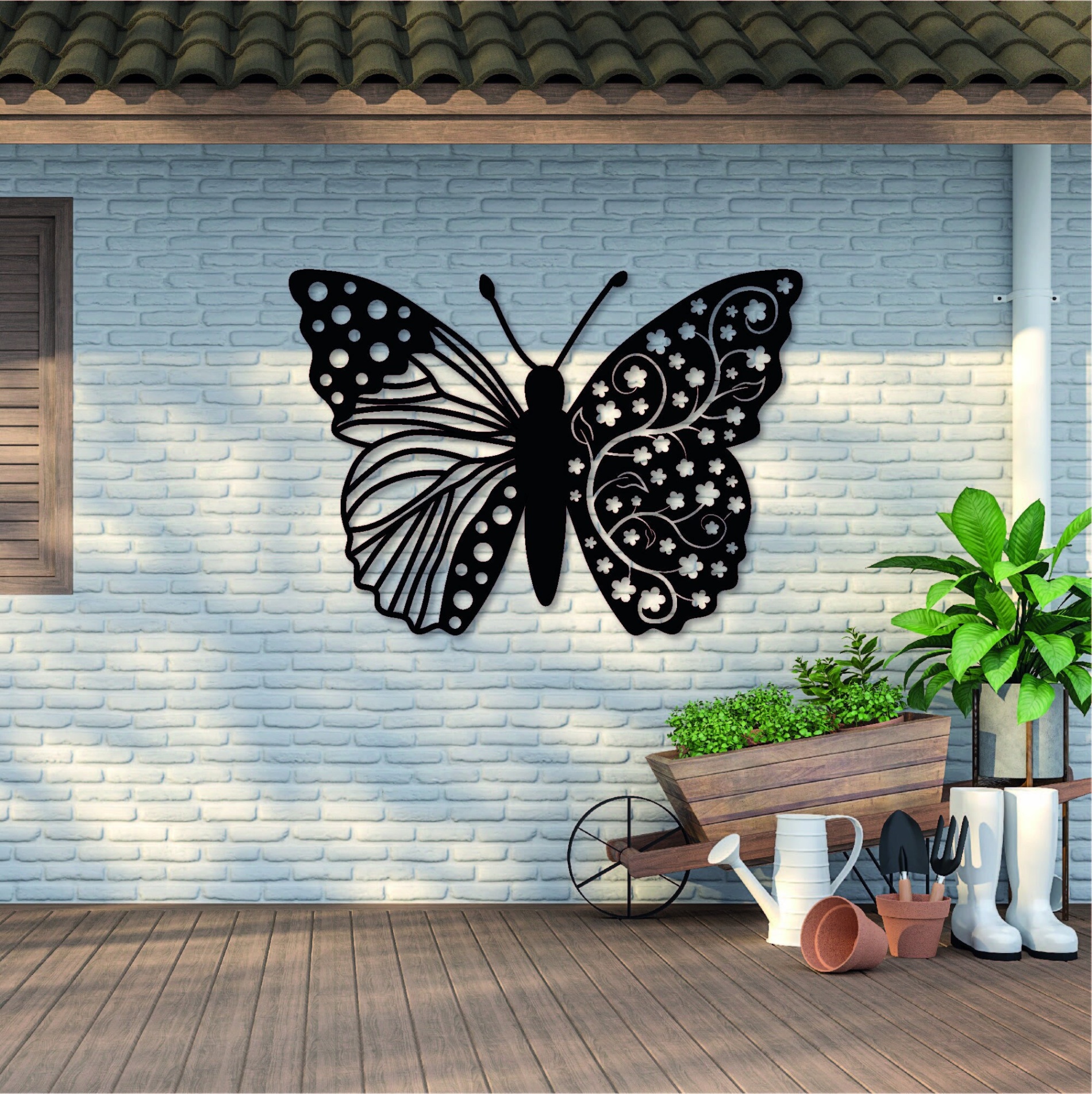 butterfly for wall decoration Niche Utama Home Butterfly Wall Art, Patio Decor, Metal Wall Decor, Metal Wall Art